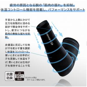ザムスト ZAMST アームスリーブネイビー両...の詳細画像2