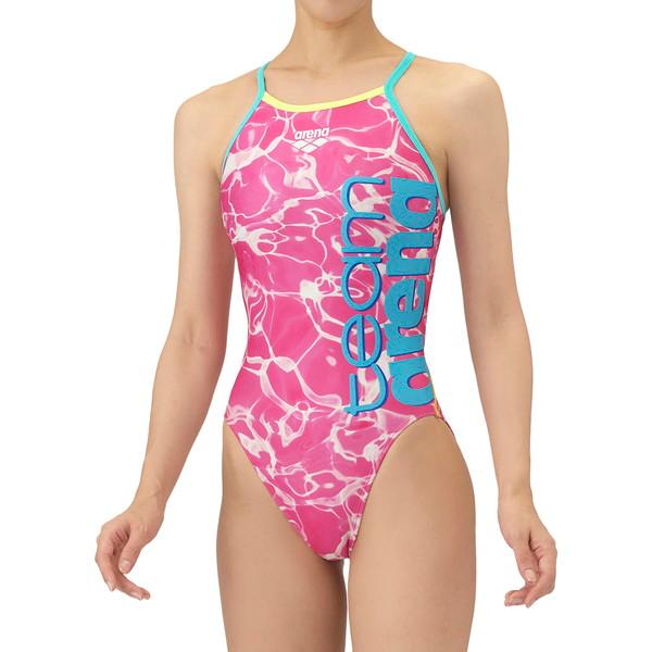 返品交換不可 大特価 ARENA アリーナ トレーニングワンピース オープンバック 水泳 水着レディ...