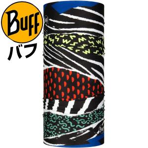 Buff バフ 冷感 夏用マスクに最適 ネックゲイター フェイスマスク ネックウエア COOLNET UV＋ KIDS BLOCKADE BLACK 430151 ジュニア キッズ｜lafitte