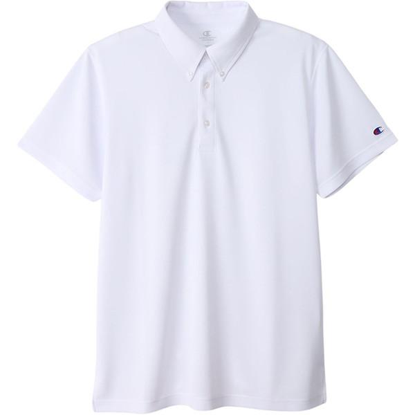 Champion チャンピオン ボタンダウン 半袖ポロシャツ C3-XS397 マルチスポーツ ポロ...