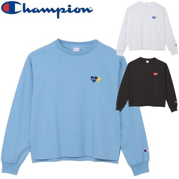 Champion チャンピオン スクリプトロゴ刺繍 ロングスリーブTシャツ CW-D401 Tシャツ...