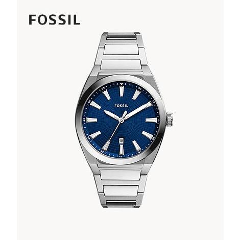 フォッシル FOSSIL 腕時計 EVERETT 三針デイト ステンレススチールウォッチ FS582...