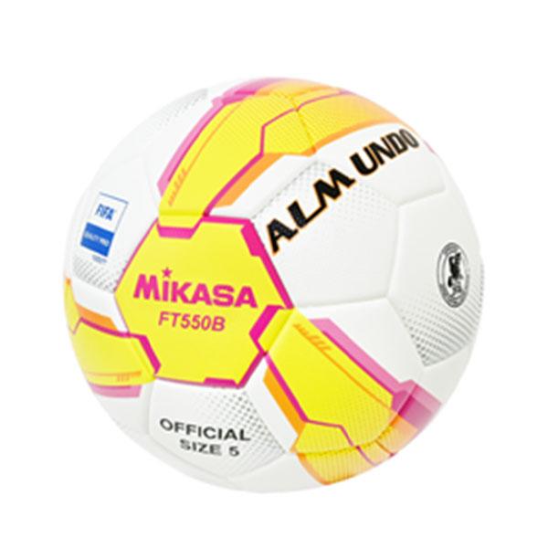 ミカサ MIKASA サッカー ボール 5号 ALMUNDO 検定球 貼り 黄ピンク FIFA FT...