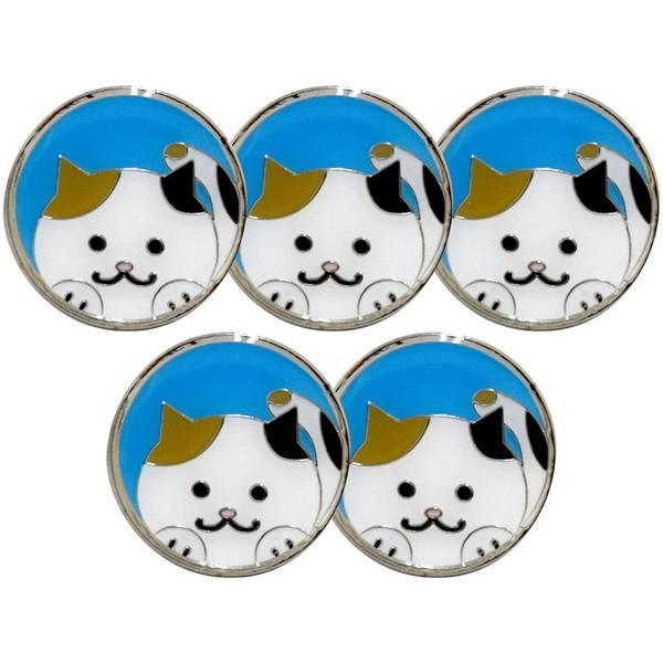 Tabata タバタ ゴルフ マグネットマーカー ネコ 5個セット ゴルフ アクセサリー GV802...