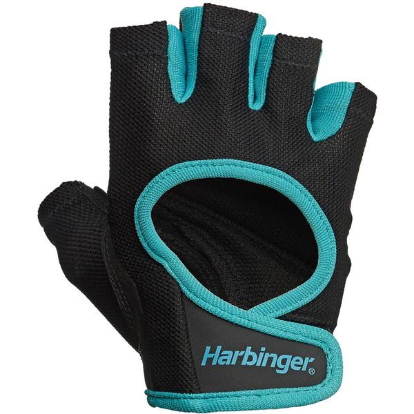 ハービンジャー Harbinger パワーグローブ トレーニング手袋 女性用 ブラック×ブルー M ...