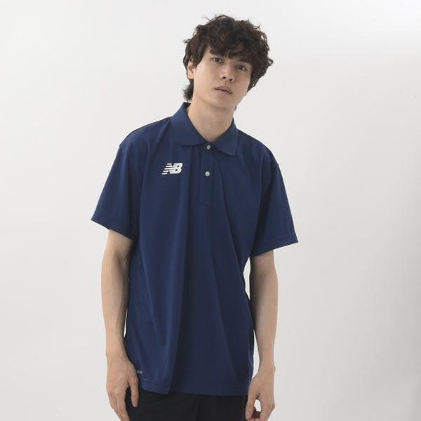 ニューバランス new balance ゲームポロシャツ メンズ JMTP1418-NV ネイビー