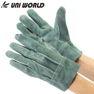 革手工房 UNI WORLD ユニワールド 490 牛床革 背縫い 並 革手袋 作業