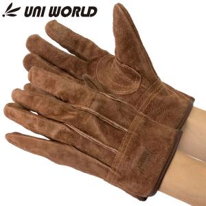 革手工房 UNI WORLD ユニワールド 490 牛床革 背縫い 並 革手袋 作業
