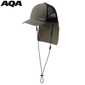 AQA エーキューエー 2WAY フラップキャップ 帽子 UVカット 接触冷感 マリンスポーツ アウトドア 紫外線対策 KW-4665-61｜lafitte