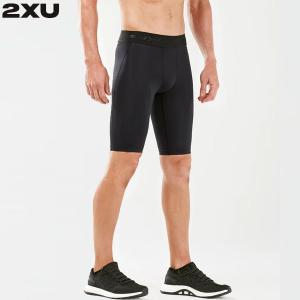 2XU ツータイムズユー MCS メンズ クロストレ コンプレッションショーツ ロゴベルト MA5366B 着圧｜Lafitte ラフィート スポーツ