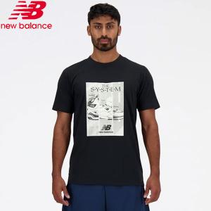 ニューバランス new balance New Balance Poster ショートスリーブTシャツ MT41595-BK ライフスタイル トップス メンズ｜lafitte