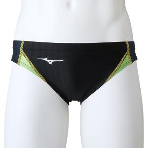 Mizuno 競パン MIZUNO ミズノ公式 競泳用Vパンツ メンズ ブラック×レッド
