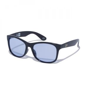 ニューエラ NEW ERA サングラス スクエアラージレンズ シャイニーブラックフレーム ライトブルーレンズ 12674017