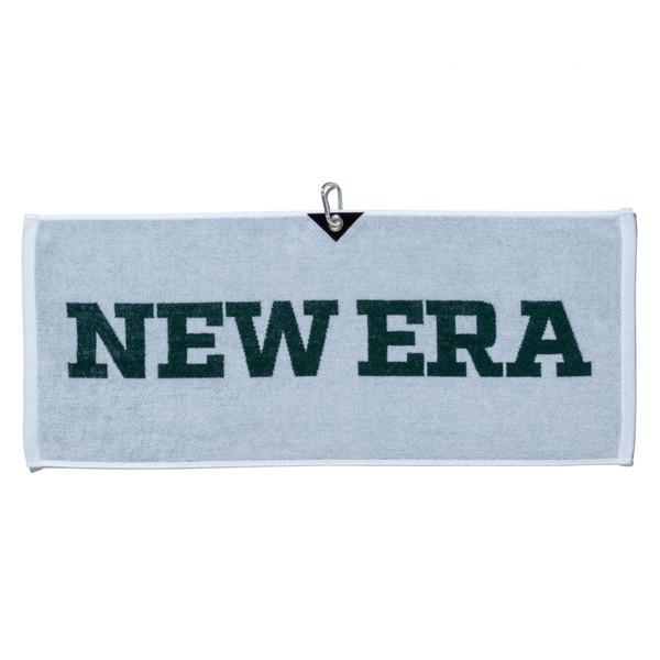 ニューエラ NEW ERA ゴルフ タオル ワードマークロゴ ホワイト × フィールドグリーン 13...