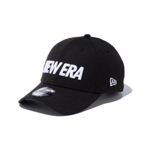 ニューエラ NEW ERA 39THIRTY ワードマークロゴ ブラック × ホワイト 13552124 キャップ 帽子｜lafitte