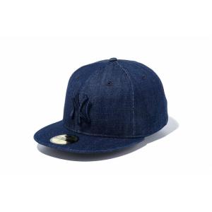 ニューエラ NEW ERA 59FIFTY MLB ニューヨーク・ヤンキース インディゴデニム × ネイビー 13562236｜lafitte