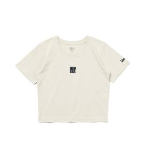 ニューエラ（NEW ERA） Womens 半袖 ミニ コットン Tシャツ スクエアニューエラ ストーン 14121819 レディース｜lafitte