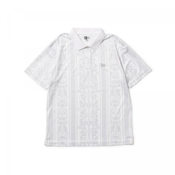 ニューエラ NEW ERA Women's 半袖 鹿の子 テック ポロシャツ Bandana ホワイ...