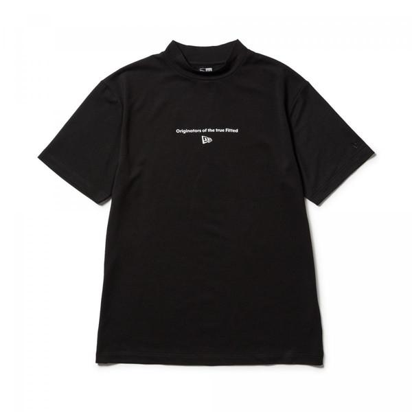ニューエラ NEW ERA 半袖 ミッドネック 鹿の子 Tシャツ Circle OOTTF ブラック...