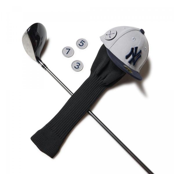 NEWERA  ニューエラ ゴルフ ヘッドカバー ニューヨーク・ヤンキース グレー × ネイビー フ...