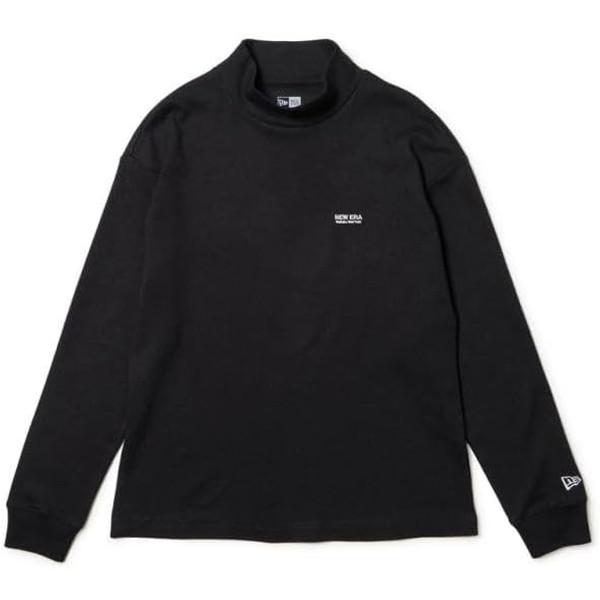 NEWERA ニューエラ Women's 長袖 ハイネック ウォーム Tシャツ ワードロゴ ブラック...