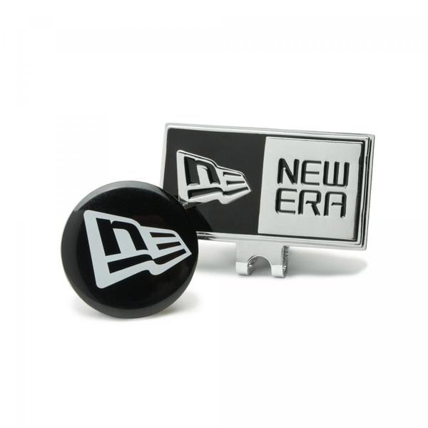 ニューエラ NEW ERA  ベーシックマーカー ボックスロゴフラッグロゴ シルバーブラック  ゴル...