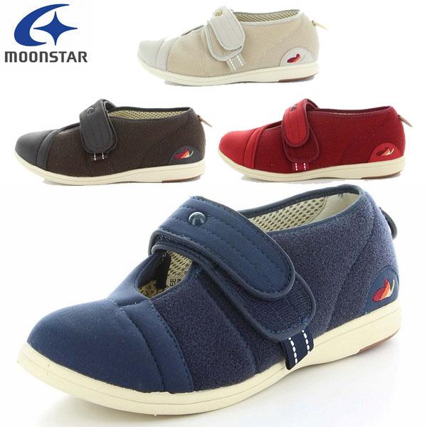 ムーンスター moonstar メンズ レディース 介護 パステル406 デイケアタイプ介護靴 足に...