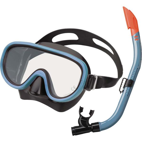 ReefTourer リーフツアラー シリコーン製マスク＆弁付きWガードシュノーケル 大人用2点セッ...