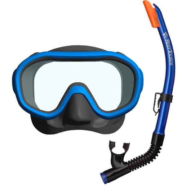 ReefTourer リーフツアラー シリコン製マスク＆弁付きWガードシュノーケル子ども用2点セット...