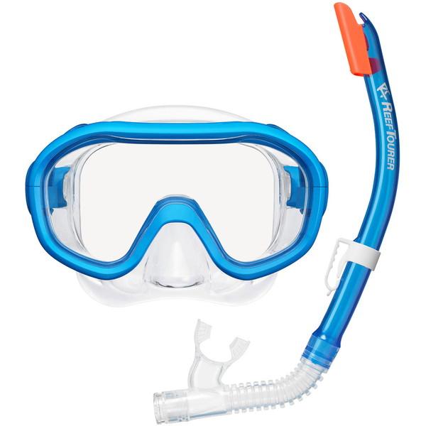 ReefTourer リーフツアラー シリコン製マスク＆弁付きWガードシュノーケル子ども用2点セット...