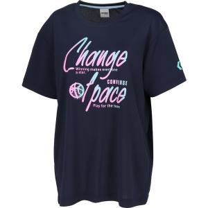 返品交換不可 在庫一掃セール CONVERSE コンバース ガールズプリントTシャツ バスケットボール Tシャツ ウィメンズ CB341353-2900 レディース｜lafitte