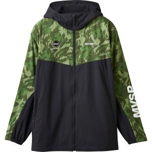 返品交換不可 大特価 DESCENTE デサント HEATNAVI 総柄グラフィック スリーブロゴ フルジップフーディー DMMWJF30-KHBK ムーブスポーツ MOVE SPORT｜lafitte