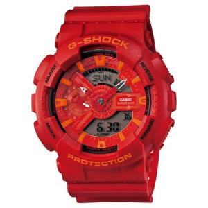 返品交換不可 現品限り処分 カシオ CASIO 腕時計 G-SHOCK GA-110AC-4AJF レッド 赤 ストリート 20気圧 電池 耐衝撃 LED とけい 時計 即納