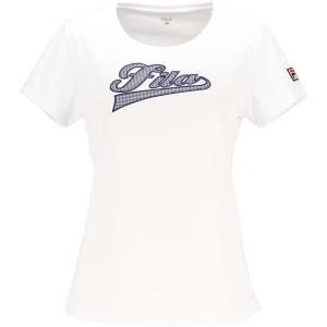 返品交換不可 在庫一掃セール FILA フィラ アップリケTシャツ テニス Tシャツ VL2855-01 レディース 半袖｜lafitte