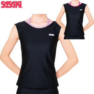 ササキスポーツ SASAKI 新体操 ウェア ショートフレンチトップ 7064 ジュニア レディース