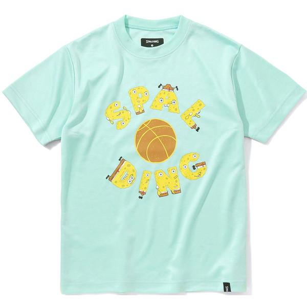 SPALDING スポルディング ジュニア Tシャツ スポンジ・ボブ アルファベット バスケット J...