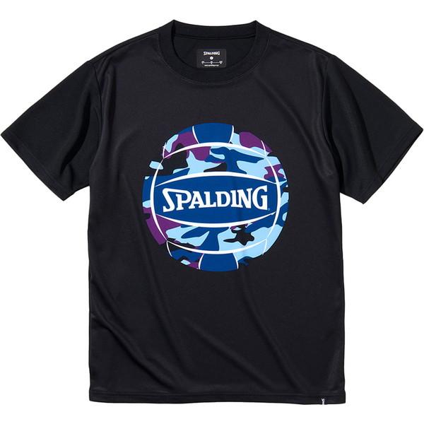 SPALDING スポルディング バレーボールTシャツ マルチカモボール バレー Tシャツ SMT2...