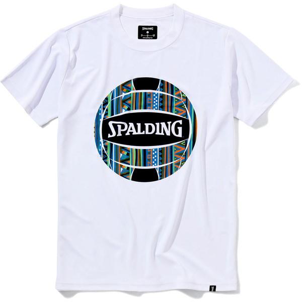 SPALDING スポルディング バレーボール Tシャツ アフリカントライバルボール SMT2207...