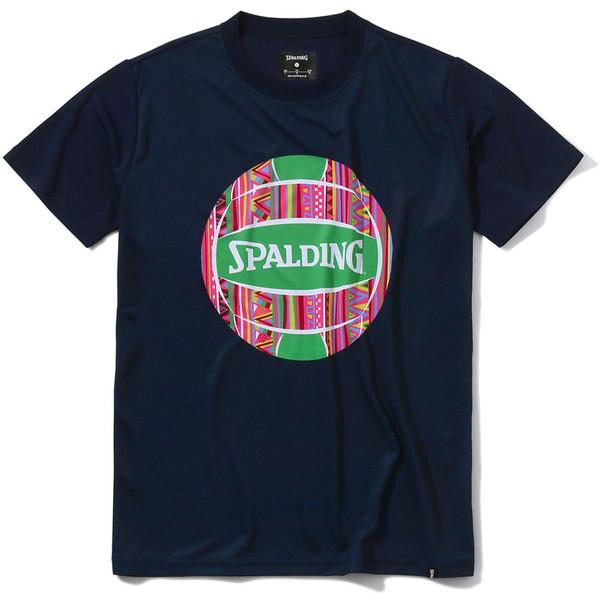 SPALDING スポルディング バレーボール Tシャツ アフリカントライバルボール SMT2207...