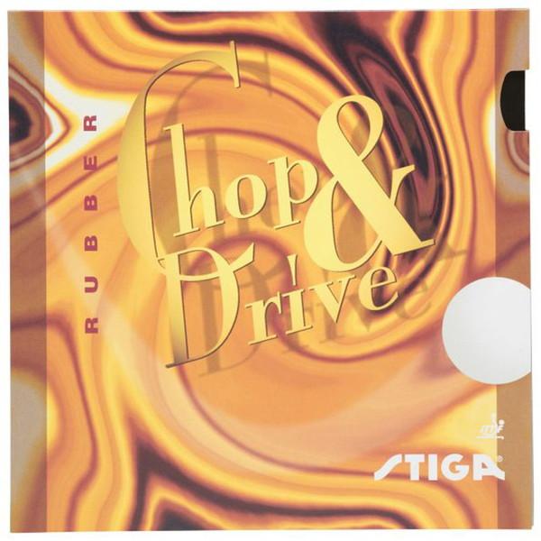 STIGA スティガ 微粘着裏ソフトラバー CHOP＆DRIVE チョップ＆ドライブ レッド 厚 卓...