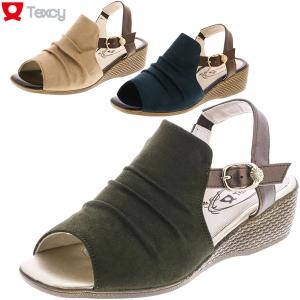 円形の 物足りない アミューズメント テクシー サンダル レディース Apab Jp