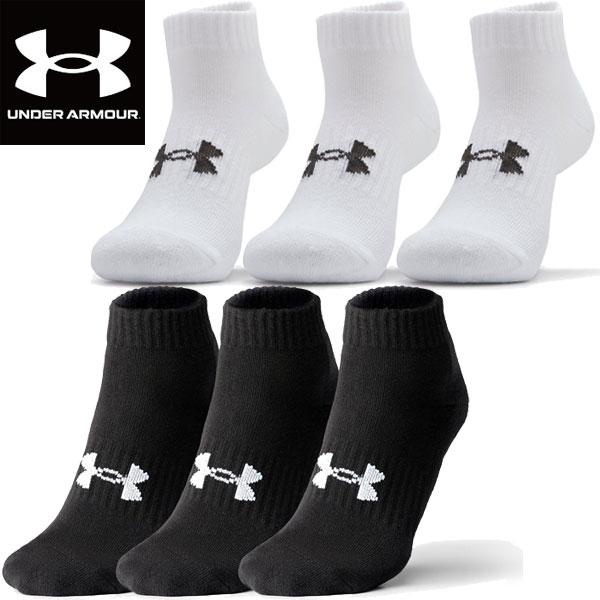 アンダーアーマー UNDER ARMOUR UAコア ローカット ソックス 3足セット トレーニング...