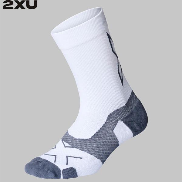 2XU ツータイムズユー ベクター ライトクッション クルーソックス UA7005E WHTGRY ...