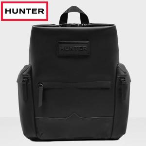 ハンター HUNTER ラバーコーティングレザーバックパック レディース UBB2022LRS-BLK｜lafitte