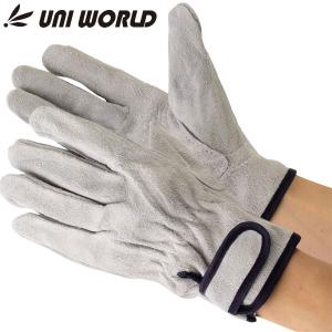 革手工房 UNI WORLD ユニワールド 822 牛床革 手首ベルト 革手袋 作業手袋｜lafitte