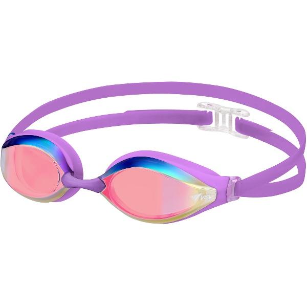 VIEW ビュー クッション付きレーシングゴーグル AILE ミラータイプ 水泳 ゴーグル 一般 V...