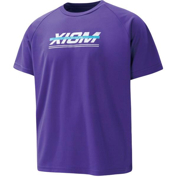 XIOM エクシオン カラーライン T-シャツ パープル 卓球 Tシャツ 81201