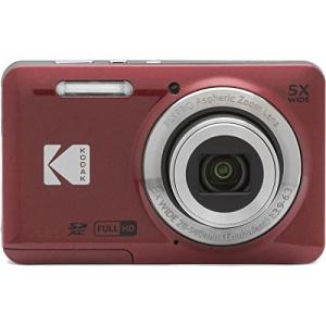 KODAK (コダック) PIXPRO 使いやすい ズーム FZ55-RD 16MP デジタルカメラ 光学5倍ズーム 広角 28mm 2.7インチ液晶画面 (レッド)｜laforet0402