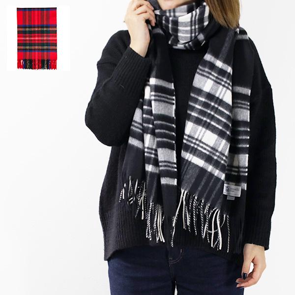 『Johnstons-ジョンストンズ-』WA56 Cashmere Tartans Stole [1...