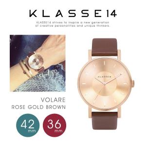 『KLASSE14-クラスフォーティーン-』VOLARE Rose Gold Brown 36mm/42mm〔VO14RG002〕｜lag-onlinestore